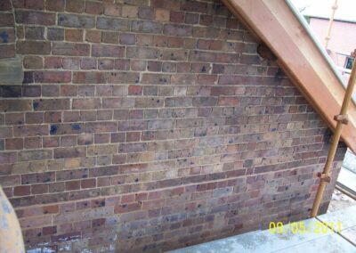 Specialised Cleaning And Sealing Of Delicate Badly Smoke Stained Brickwork To SDA Church. Macquarie St Windsor In 2010 - After