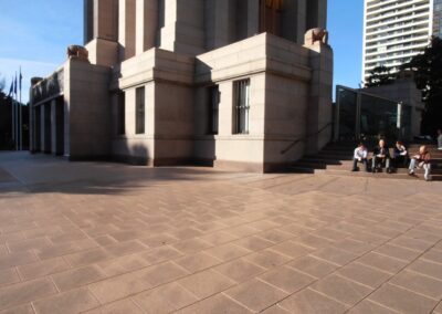 Anzac War Memorial, Hyde Park, Sydney 2014 - Cleaning Podium to Ground Level 2