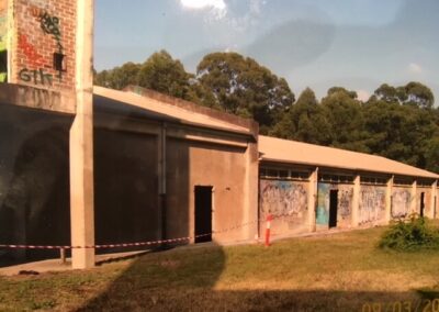 Remove 70 Years Of Graffiti Buildup From The Heritage Listed Ww2 Hulk Munitions Factory At Ropes Crossing Wildlife Park - During