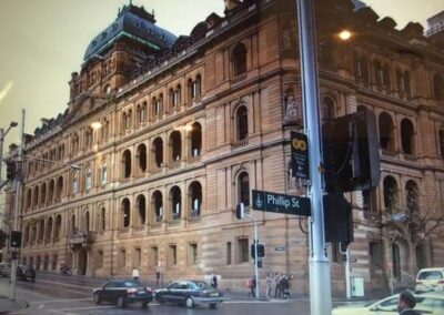 Cleaning Chief Secretary’s Building Sandstone Phillip And Bridge St Sydney 1987-88 - After